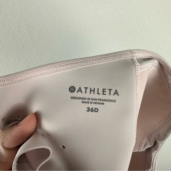 Athleta Light Pink Phenomena Athletic Athleisure High Impact Bra Size 36D - Picture 4 of 6